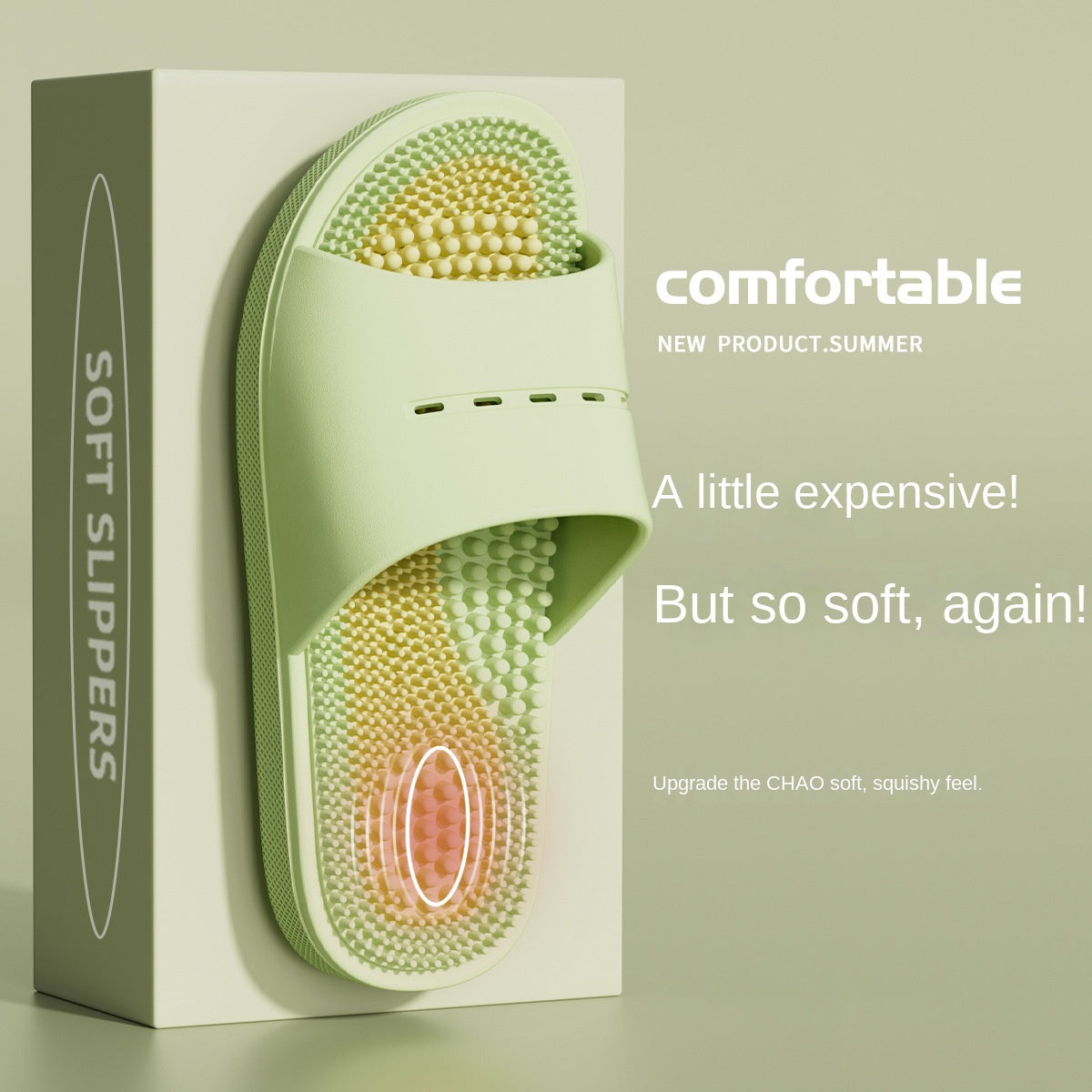 Massage Slippers Non-Slip Bath Massaging Reflexology