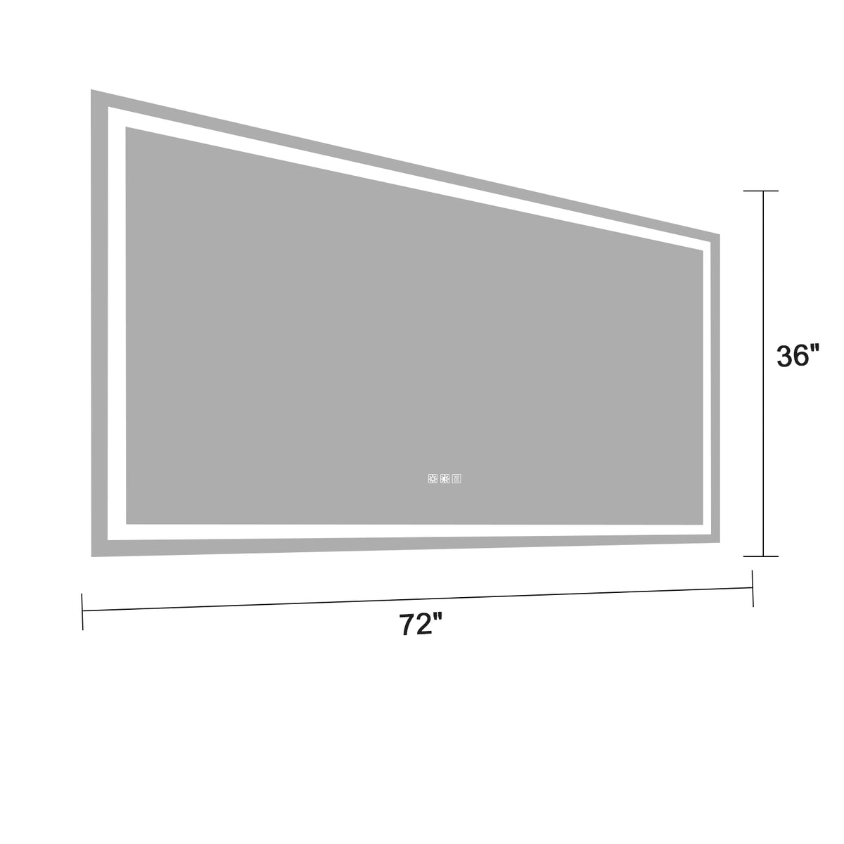 72"×36" LED Mirror Light Bathroom...