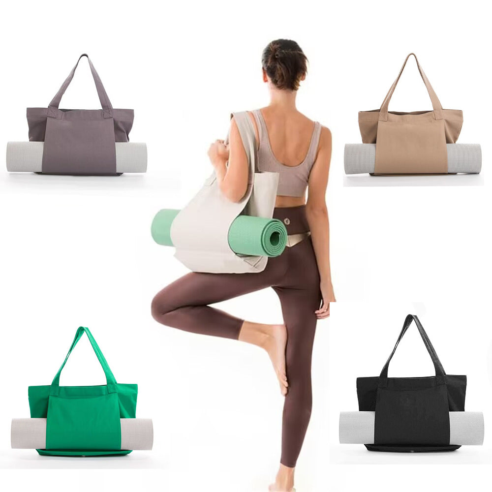 Bolsa de lona para colchoneta de yoga y pilates, bolso de mano, equipo de ejercicio al aire libre, bolso de hombro para colchoneta de yoga de viaje
