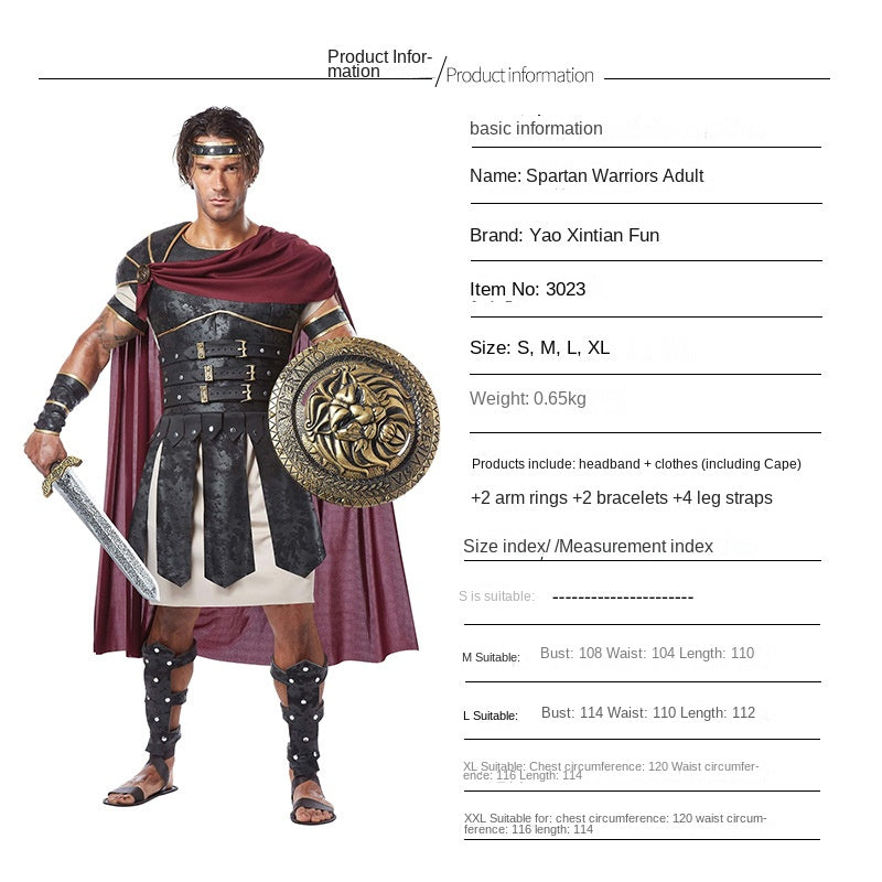 Spartan Warrior Gladiator Costume