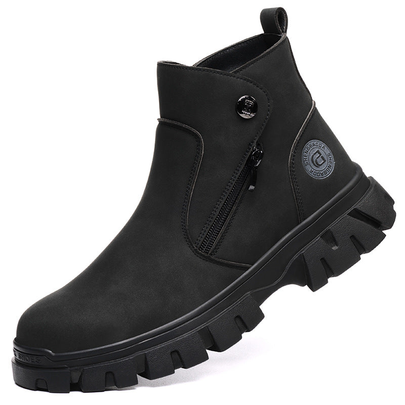 Chaussures de sécurité de protection anti-écrasement et anti-perforation, anti-étincelles, pour la protection du travail des soudeurs