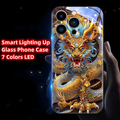 Applicable to China-Chic Zhaocai Dragon Apple glass phone case