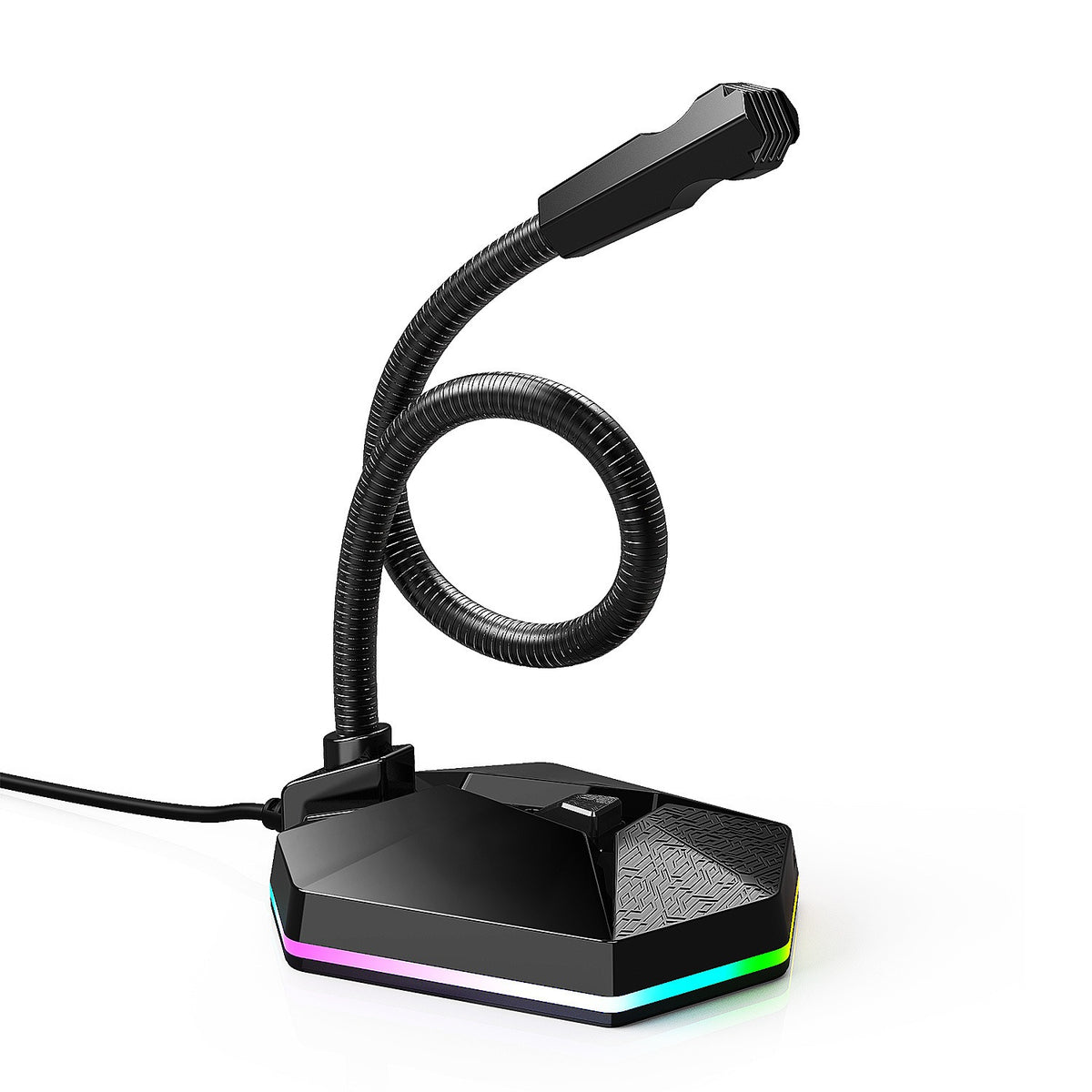 New microphone RGB luminous bendable USB