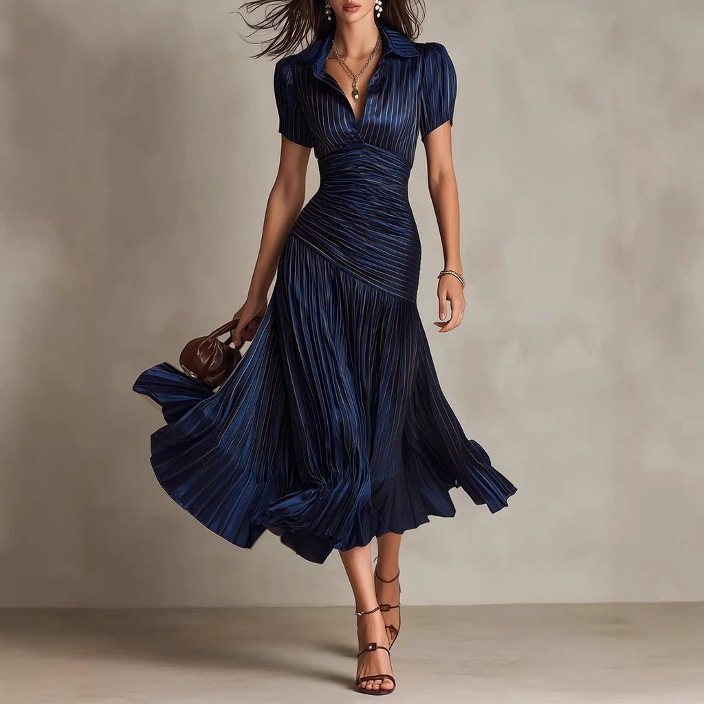Vestido patchwork a rayas