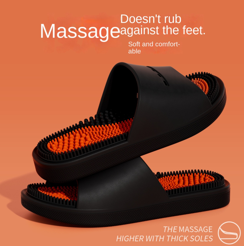 Non-slip bath slippers for men and women, for indoor use or as a couple's item.