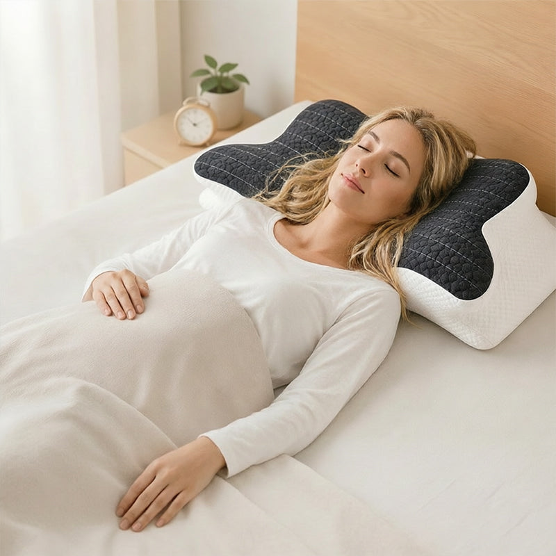 Almohada viscoelástica con memoria y efecto refrescante – Cojín de rebote lento resistente al calor