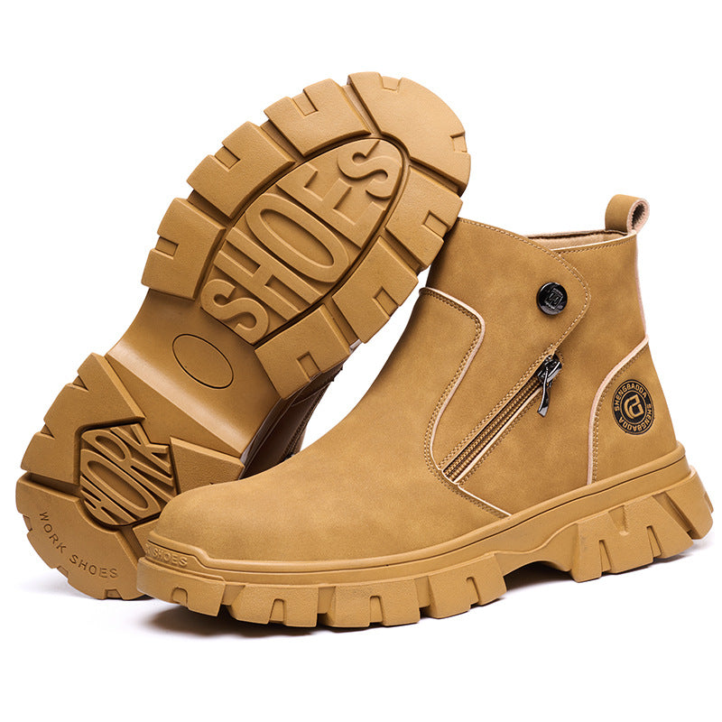 Chaussures de sécurité de protection anti-écrasement et anti-perforation, anti-étincelles, pour la protection du travail des soudeurs