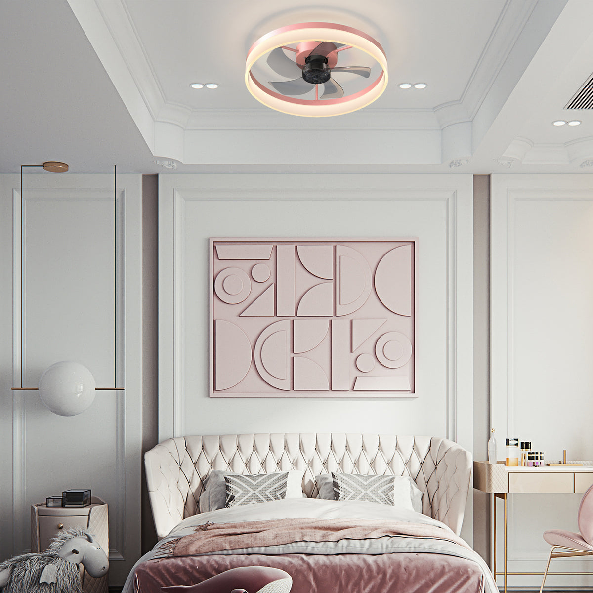 Ceiling Fans with Lights Dimmable LED...