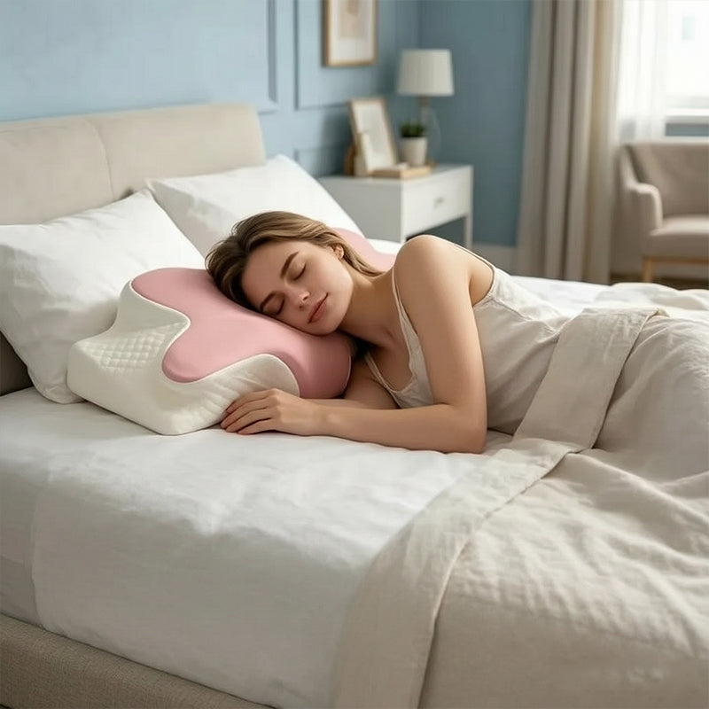 Almohada viscoelástica con memoria y efecto refrescante – Cojín de rebote lento resistente al calor