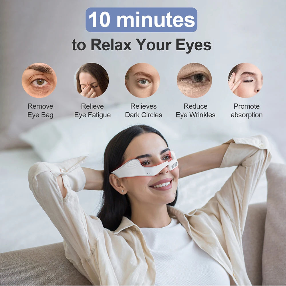 Under-Eye Glasses Massager Electric Eye...