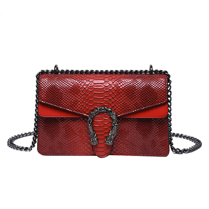 Crocodile-patterned Bacchus Bag