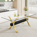 Dining table Modern tempered glass