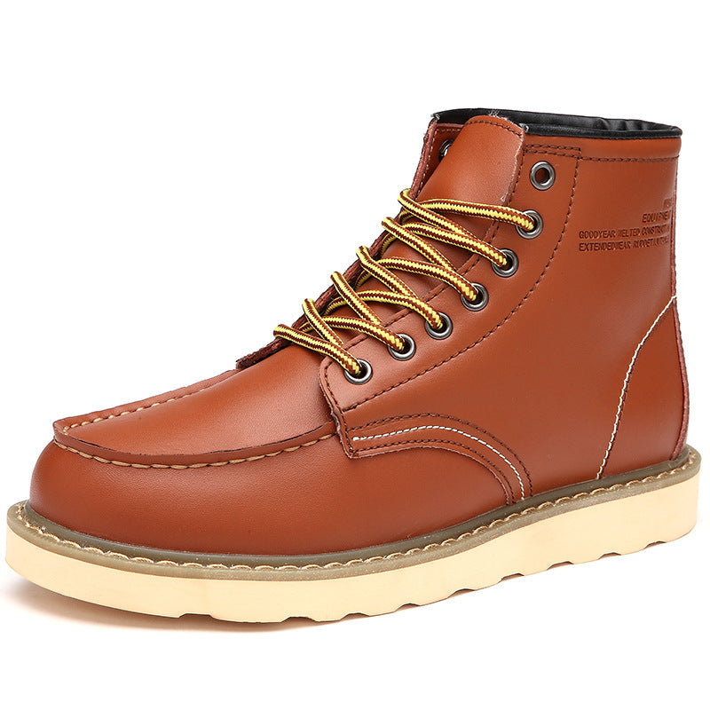 British casual high top genuine leather...