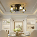 Flush Mount Ceiling Fans with Lights...