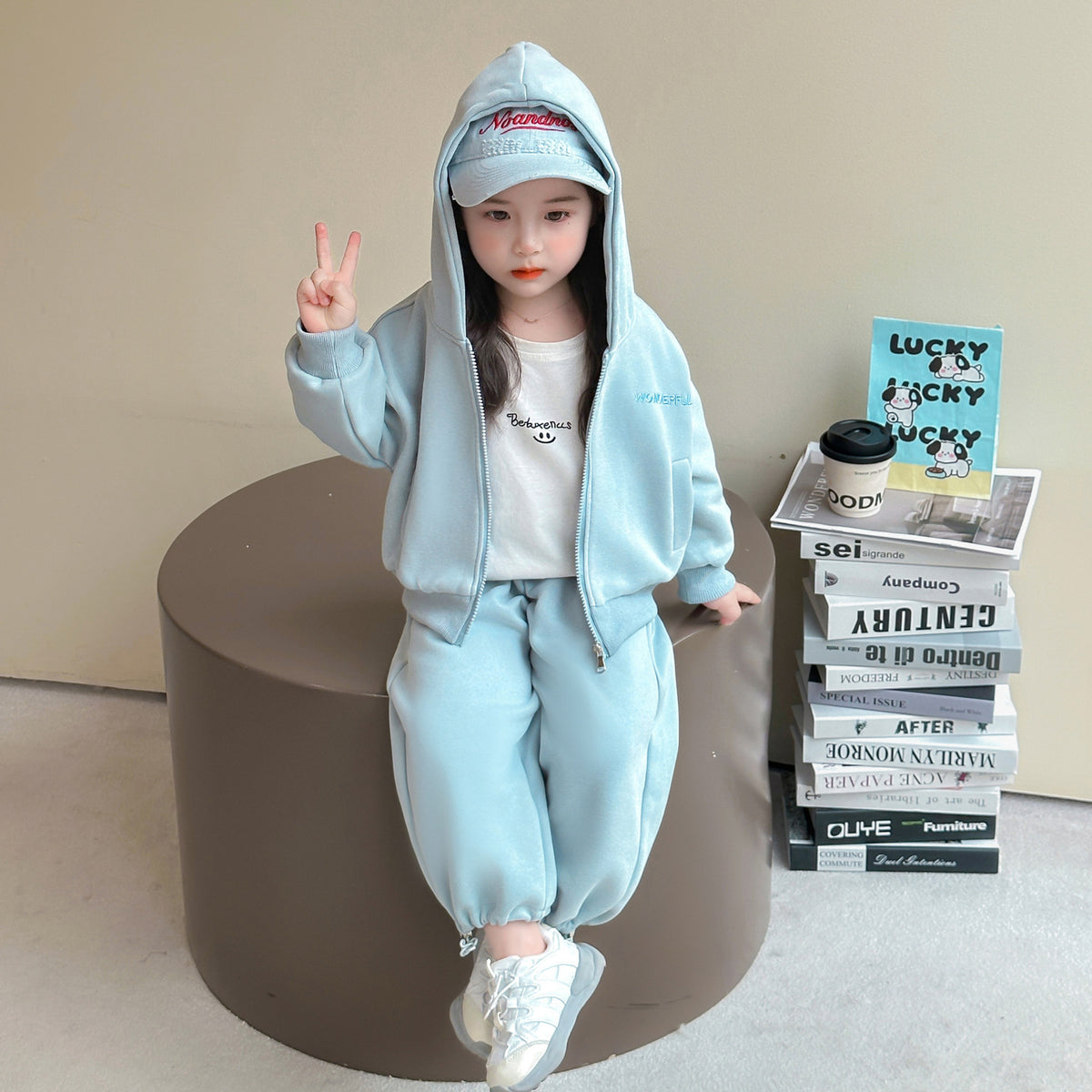 Kids Two-Piece Set Autumn Sport Style Girls Boys...