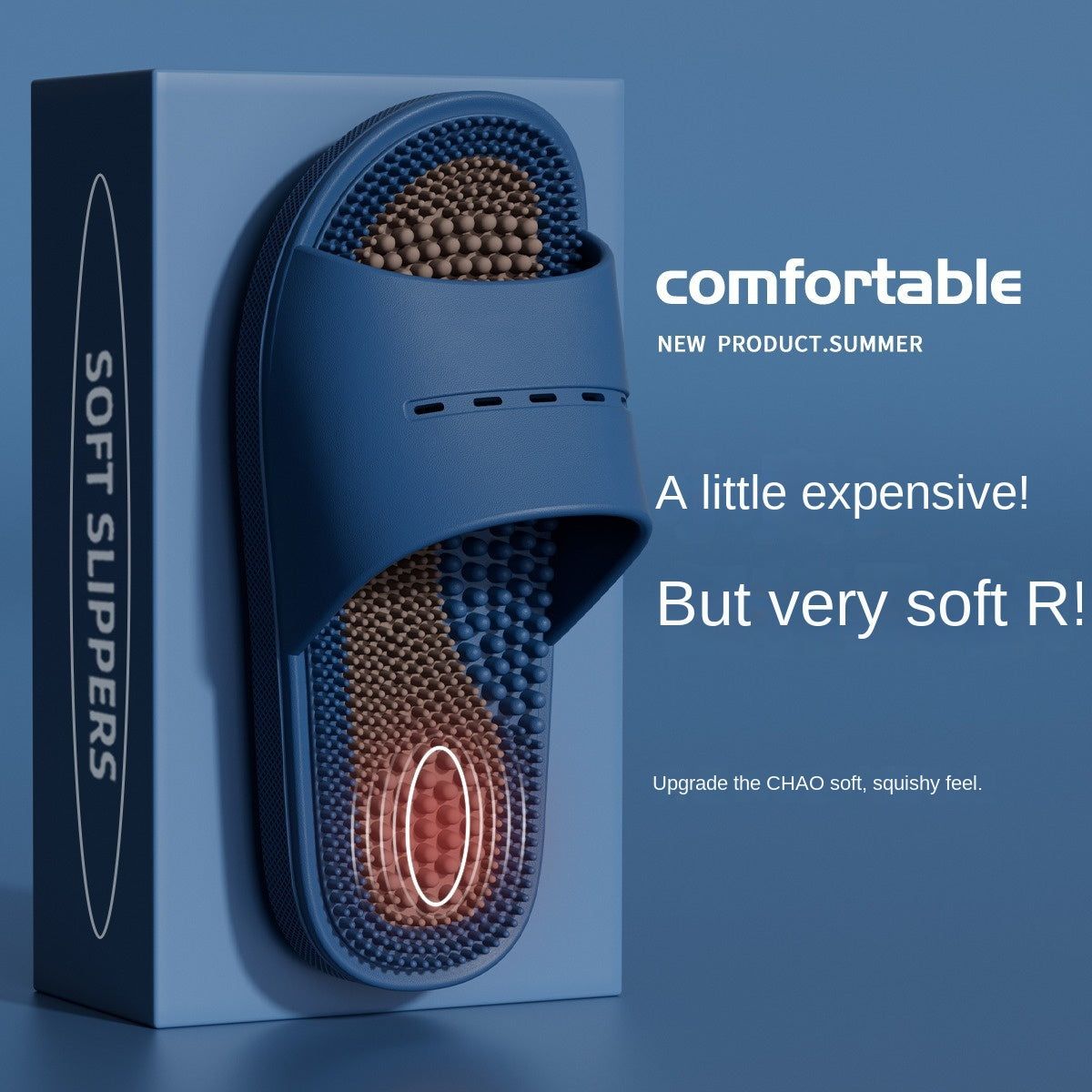 Massage Slippers Non-Slip Bath Massaging Reflexology