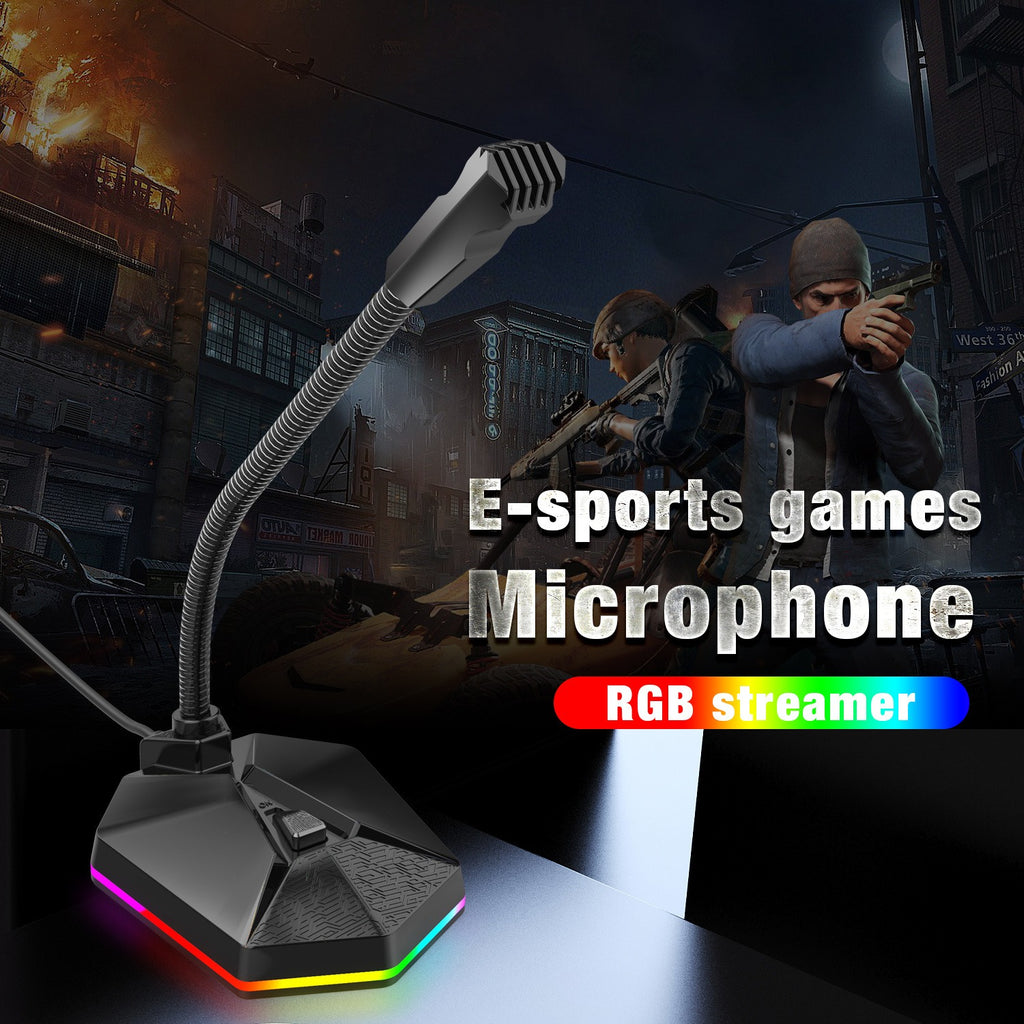 New microphone RGB luminous bendable USB