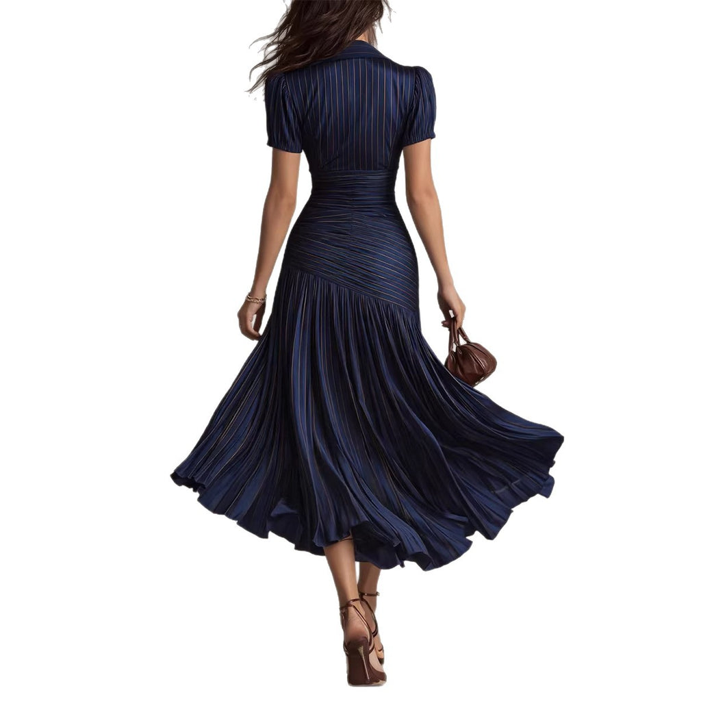 Vestido patchwork a rayas