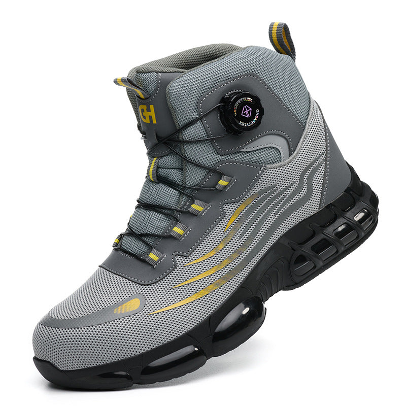 Men's breathable anti-smashing and anti-piercing hiking work shoes