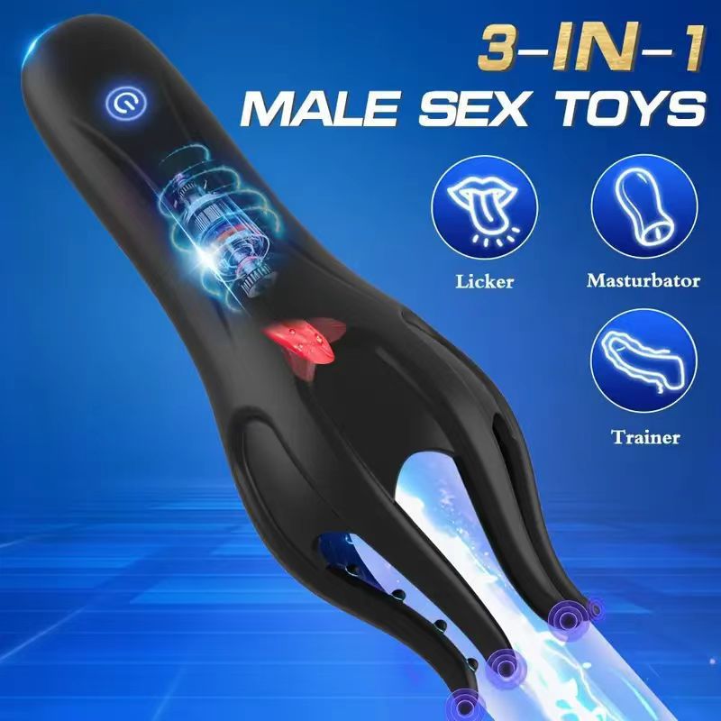 Penis Massage Trainer Male Masturbation Multi-frequency Vibration Airplane Cup