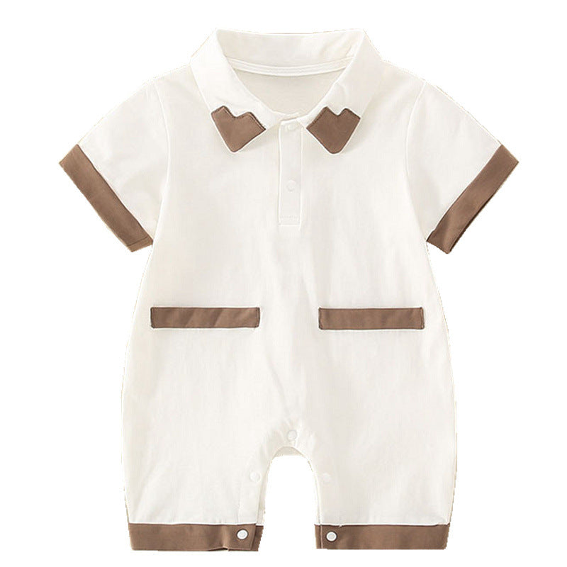Bonito Pelele Ligero para Bebé, Ropa de Una Pieza para Recién Nacidos, Body de Manga Corta para Niños