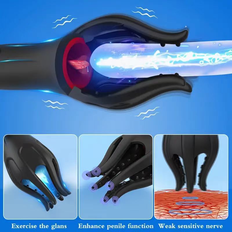 Penis Massage Trainer Male Masturbation Multi-frequency Vibration Airplane Cup