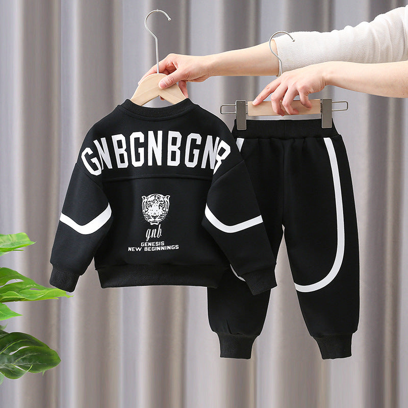 Boys Casual Sports Two-Piece Set Spring...