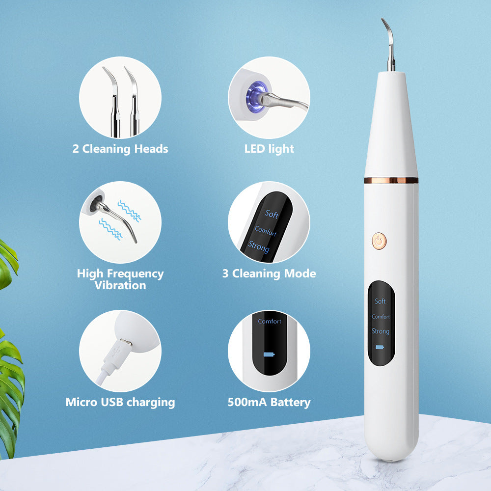 Intelligent Ultrasonic Tooth Cleaner 3 Gears...