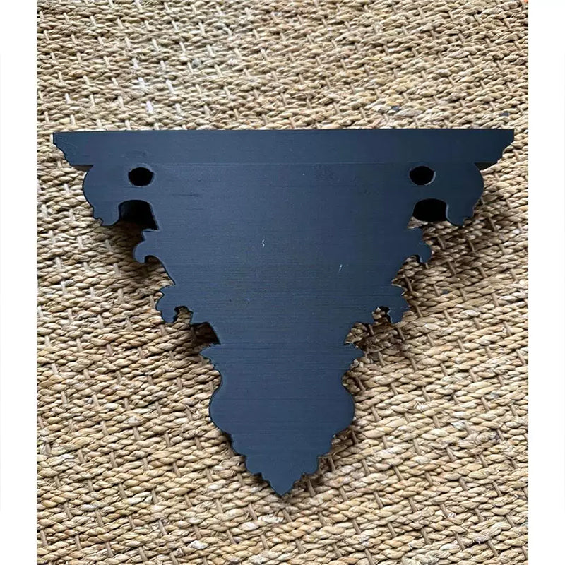 Estantería flotante gótica impresa en 3D, decoración de pared tallada creativa, soporte retro para plantas para sala de estar y decoración interior