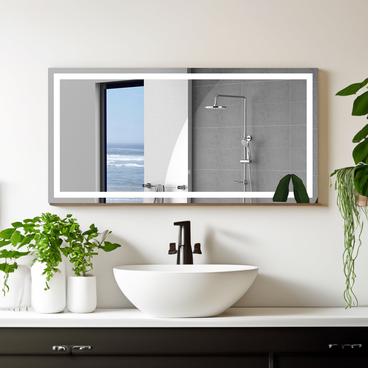72"×36" LED Mirror Light Bathroom...
