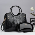 Snake Pattern Platinum Handbag