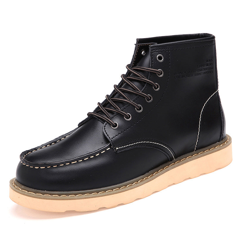 British casual high top genuine leather...