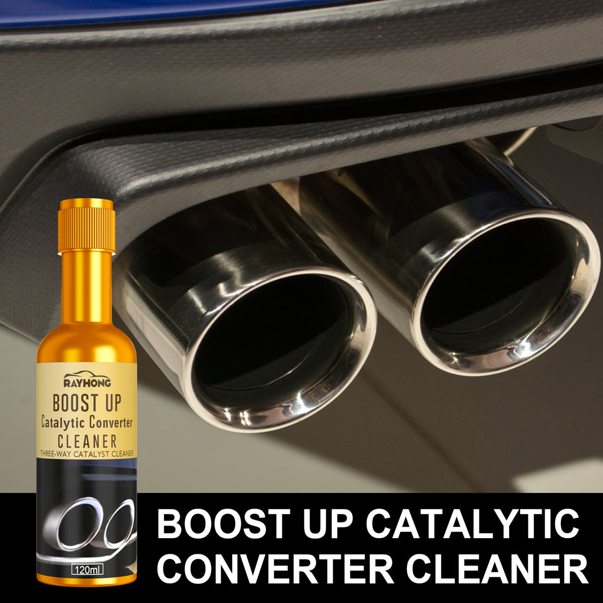 Rayhong Ternary Catalytic Cleaner, Car Cleaning Agent, Exhaust Catalytic Converter Carbon Deposit Removal Inside the Engine