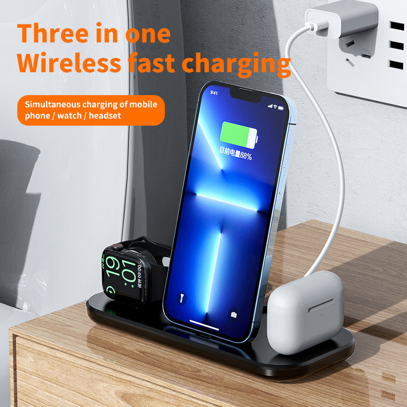 The New Three-In-One Wireless Charger Is Suitable For Apple Mobile