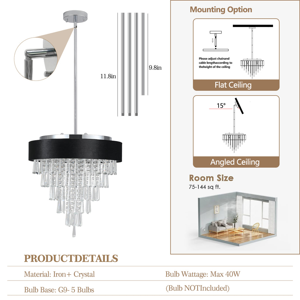 Modern Crystal Chandelier for  Living-Room...