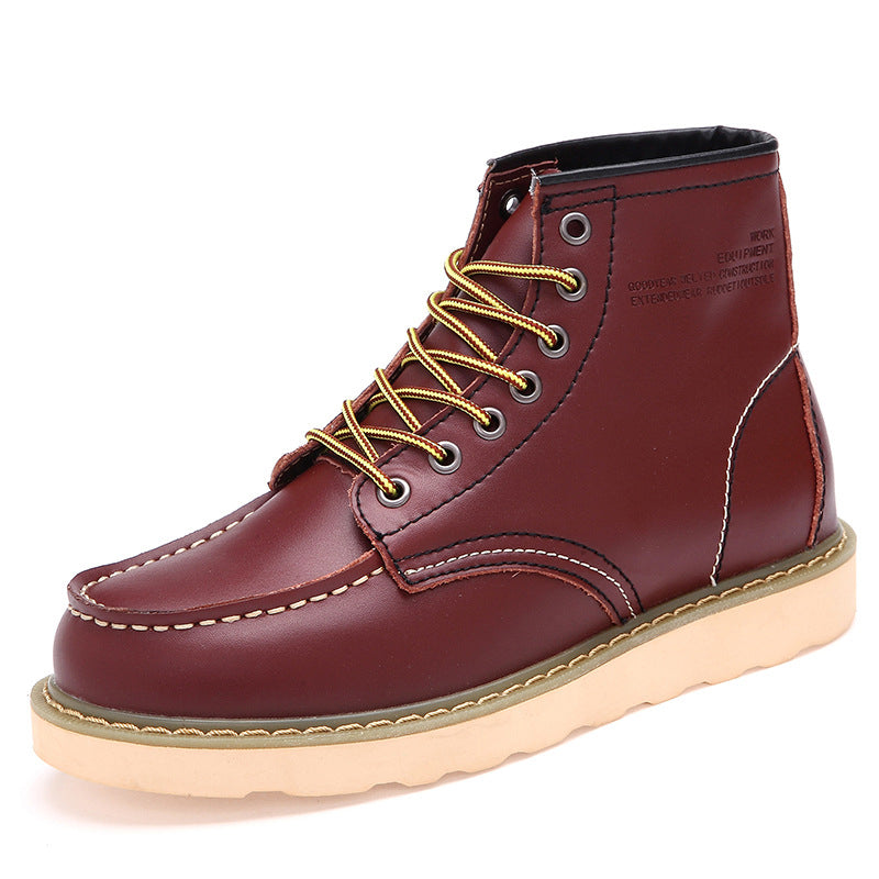 British casual high top genuine leather...