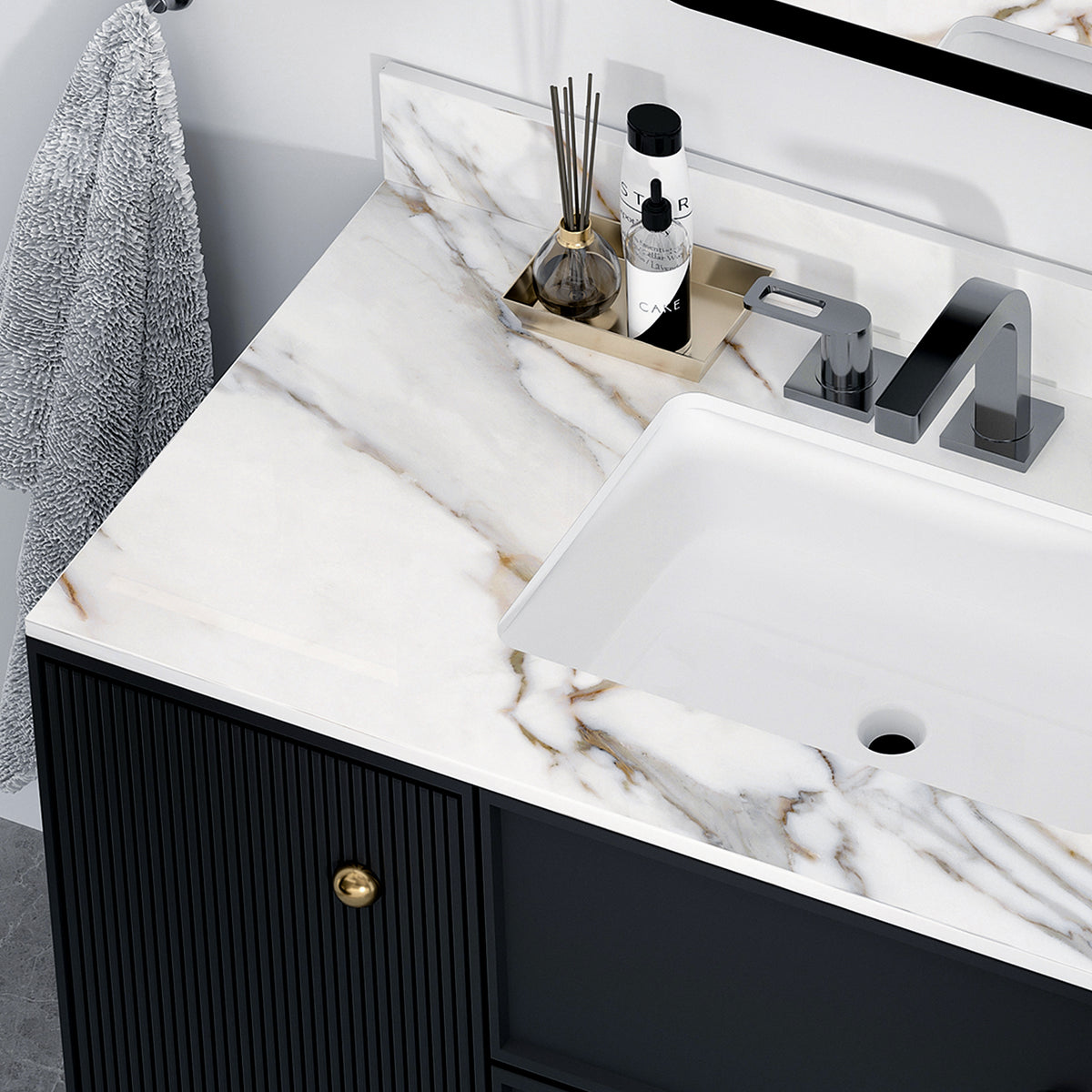 43 inch marble countertop with base...