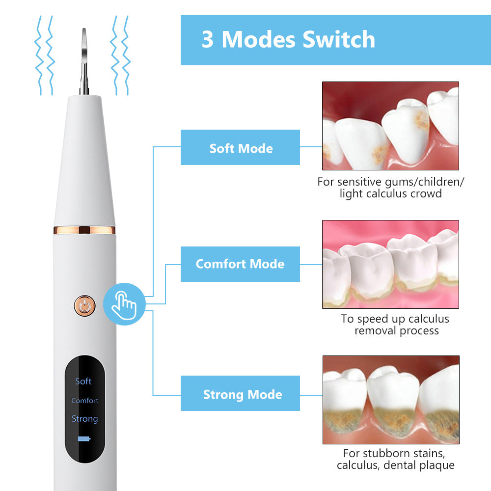 Intelligent Ultrasonic Tooth Cleaner 3 Gears...