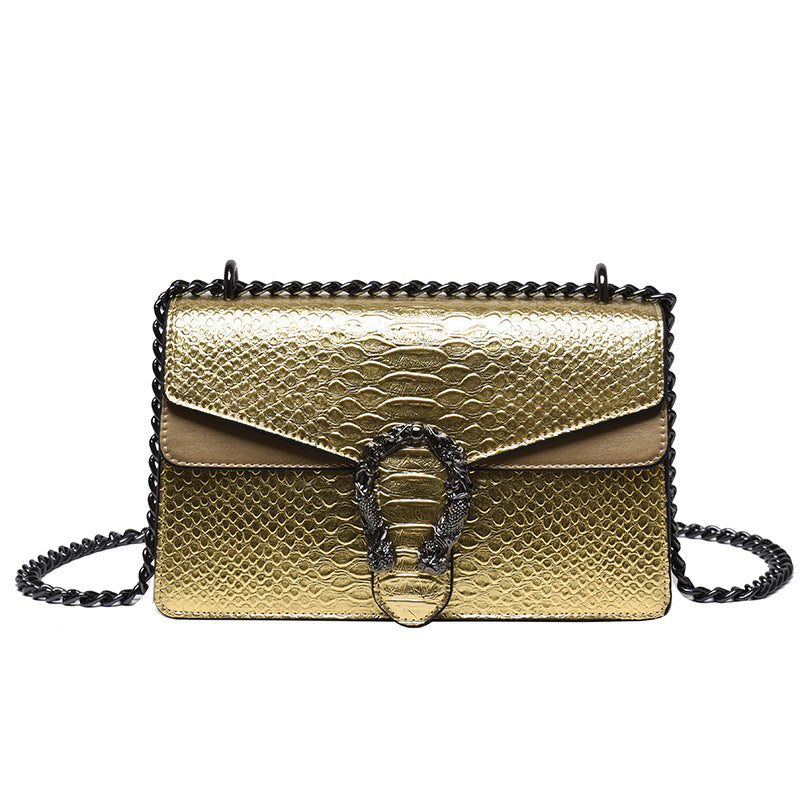 Crocodile-patterned Bacchus Bag