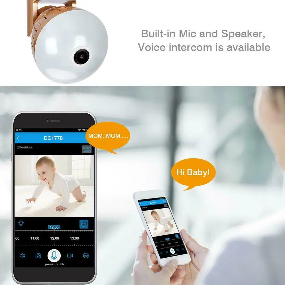 200W  Camera Bulb Lamp light Wireless...