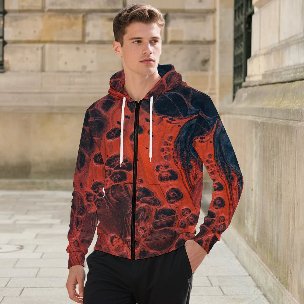 Men's Fashion Youth Jacket Hoodies with Zipper and Pockets