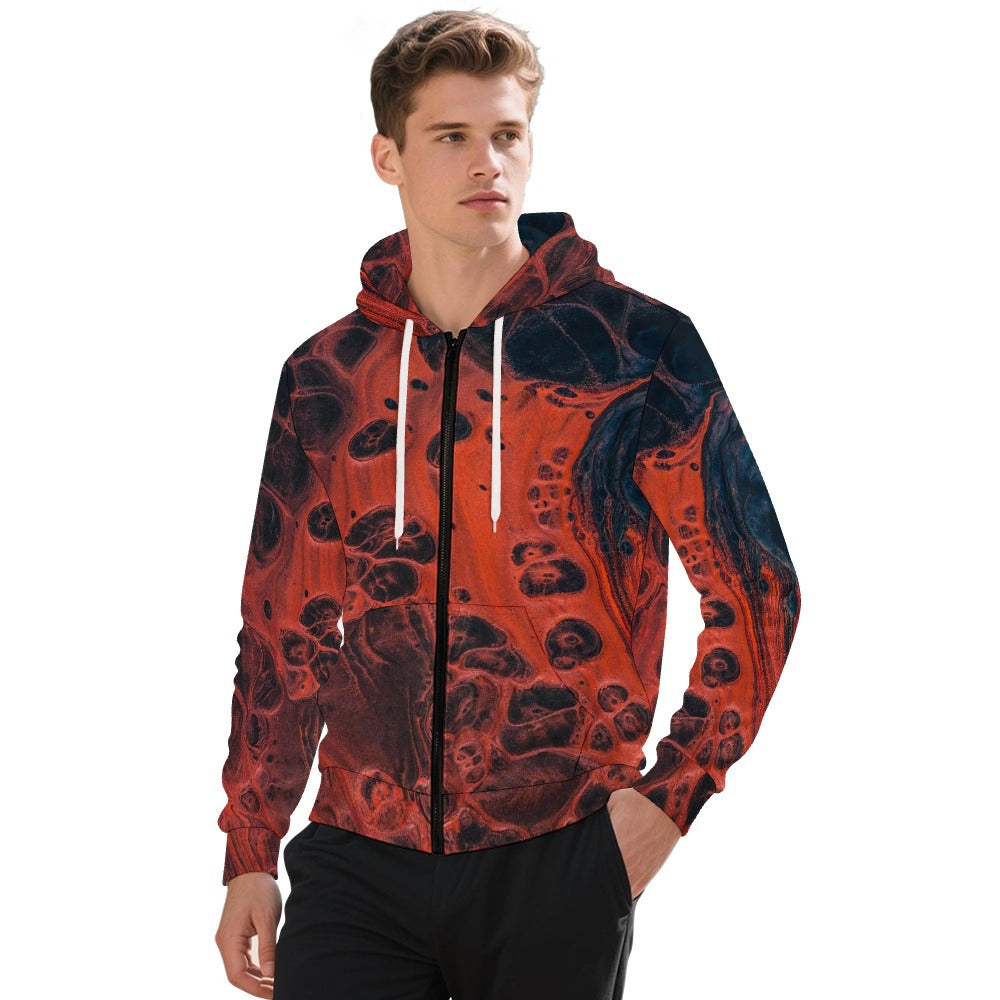 Men's Fashion Youth Jacket Hoodies with Zipper and Pockets