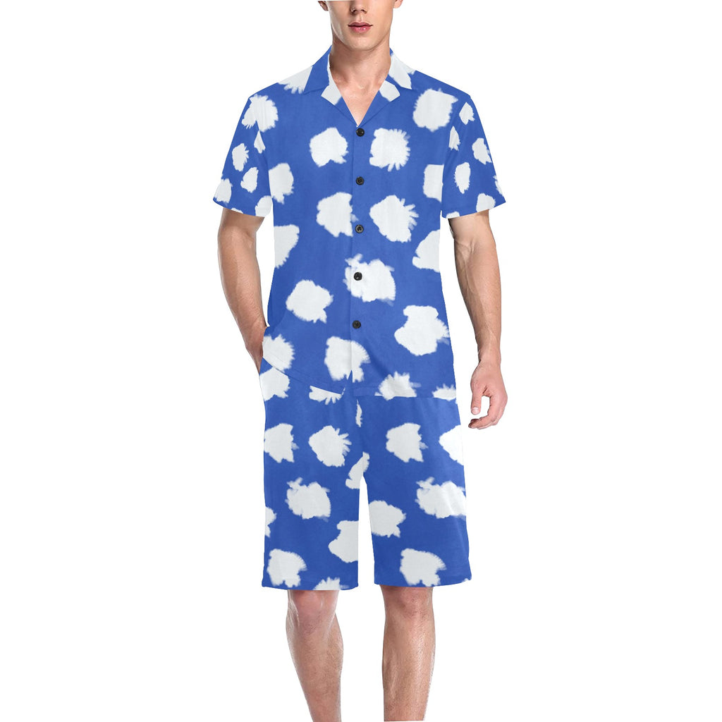 Men's V-Neck Short Pajama Set (Sets 11)