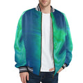 New Men's Striped Trim Bomber Jacket