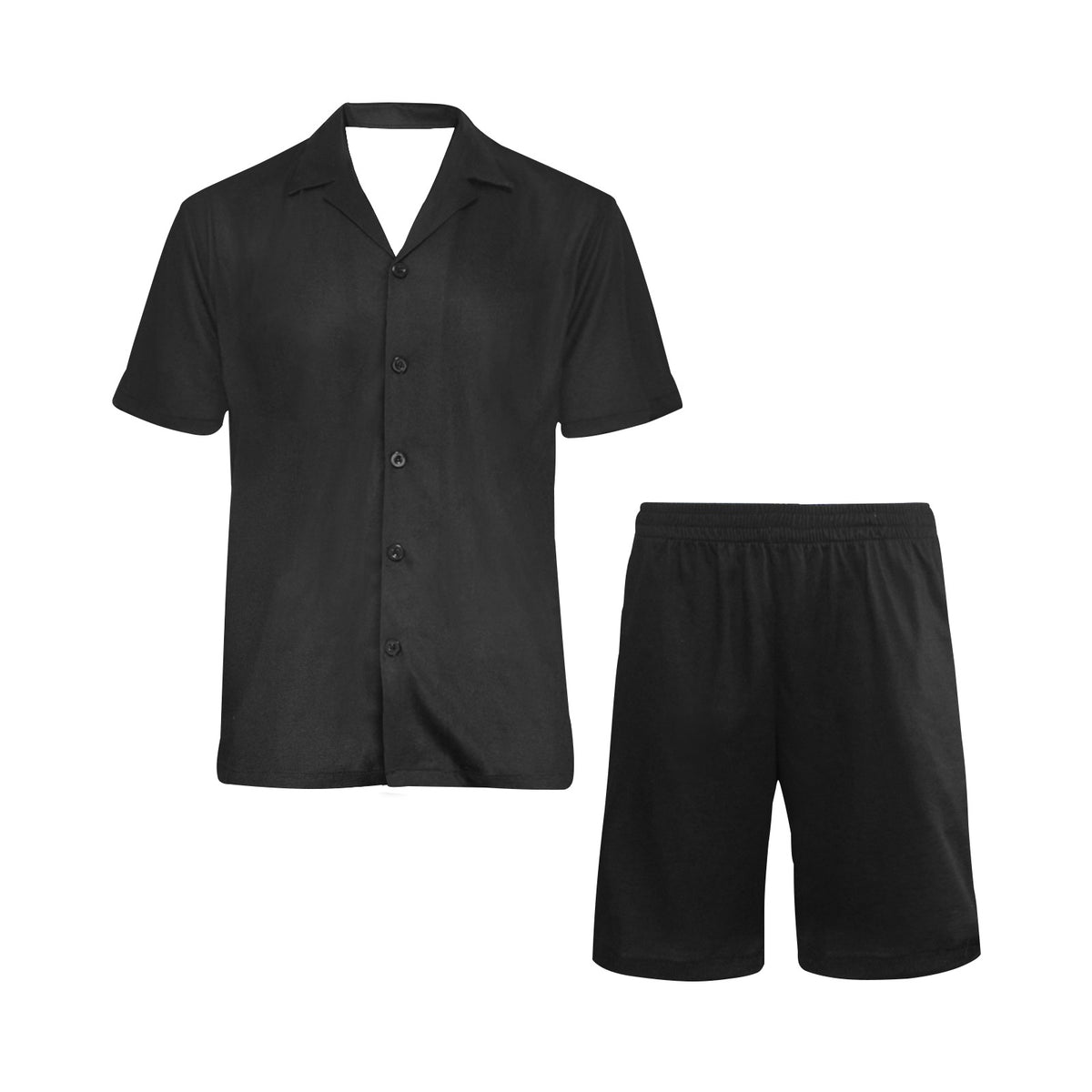 Conjunto de pijama corto con cuello en V para hombre (Sets 11)